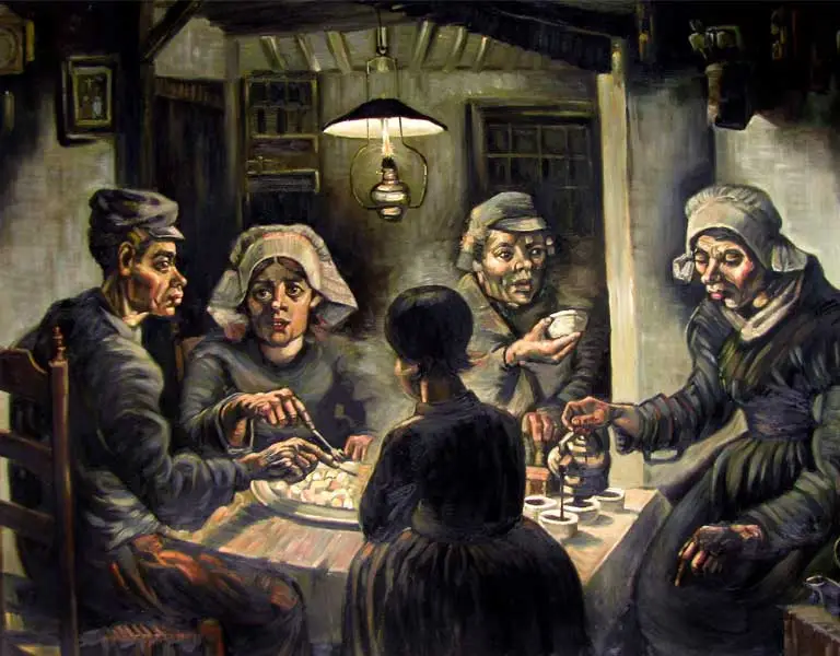 تحلیل تابلوی «خورندگان سیبزمینی» اثر ونسان ونگوگ