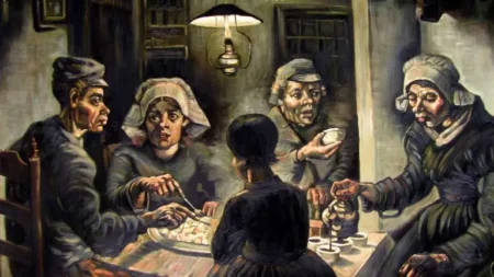 تحلیل تابلوی «خورندگان سیبزمینی» اثر ونسان ونگوگ